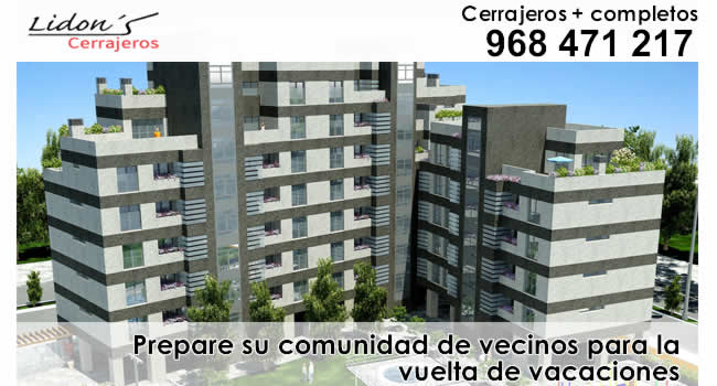 Prepare su comunidad de vecinos para la vuelta de vacaciones en lorca