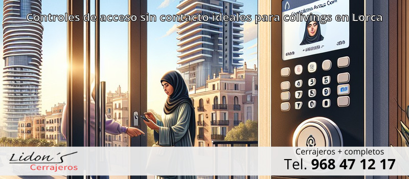 Controles de acceso sin contacto ideales para colivings en Lorca