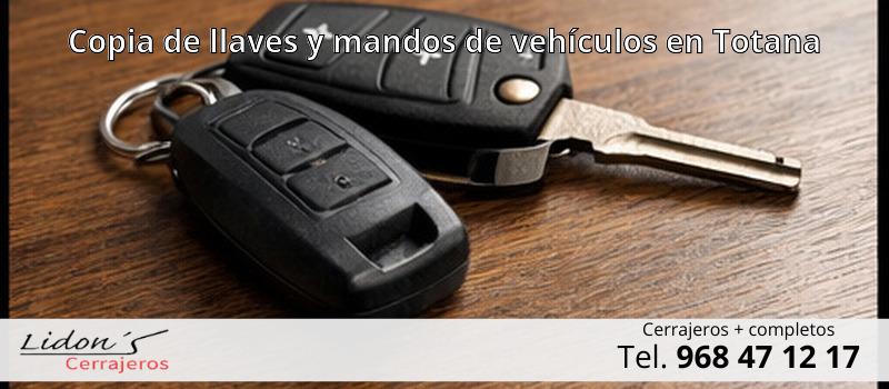 Copia de llaves y mandos de vehículos en Totana