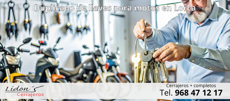 Duplicado de llaves para motos en Lorca