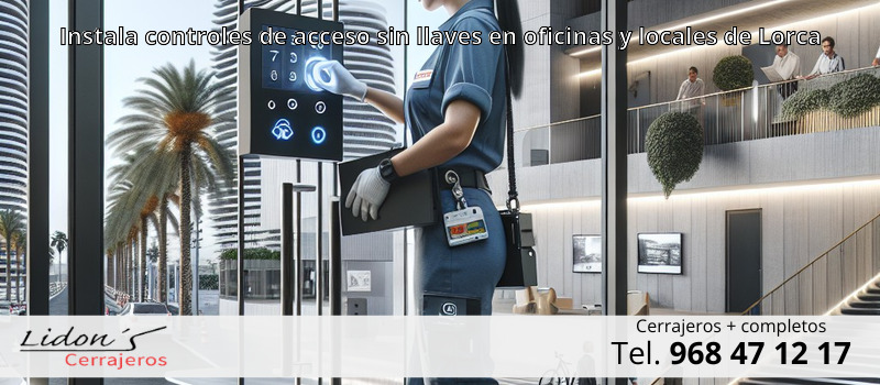 Instala controles de acceso sin llaves en oficinas y locales de Lorca