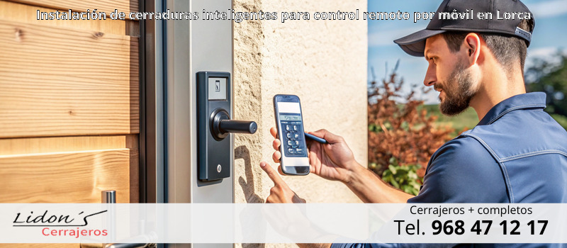 Instalación de cerraduras inteligentes para control remoto por móvil en Lorca