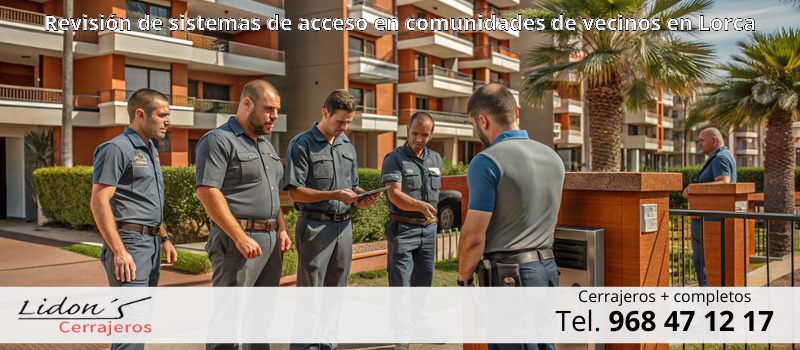 Revisión de sistemas de acceso en comunidades de vecinos en Lorca