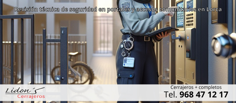 Revisión técnica de seguridad en portales y accesos comunitarios en Lorca
