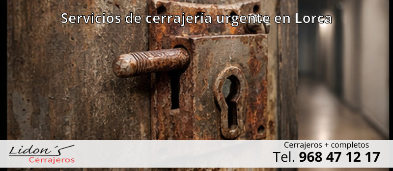 Servicios de cerrajería urgente en Lorca