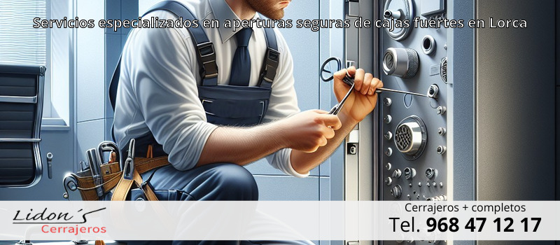 Servicios especializados en aperturas seguras de cajas fuertes en Lorca