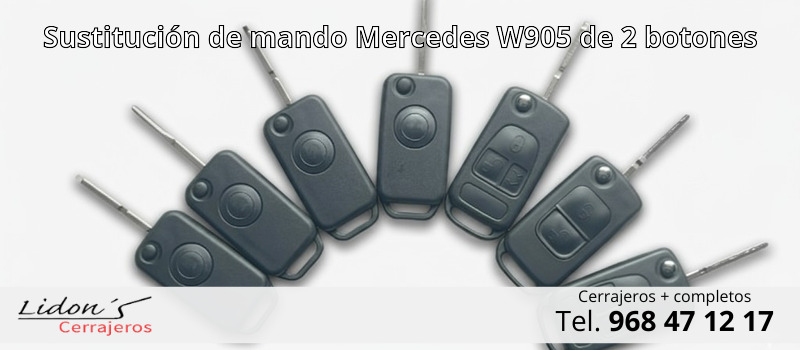 Sustitución de mando Mercedes W905 de 2 botones
